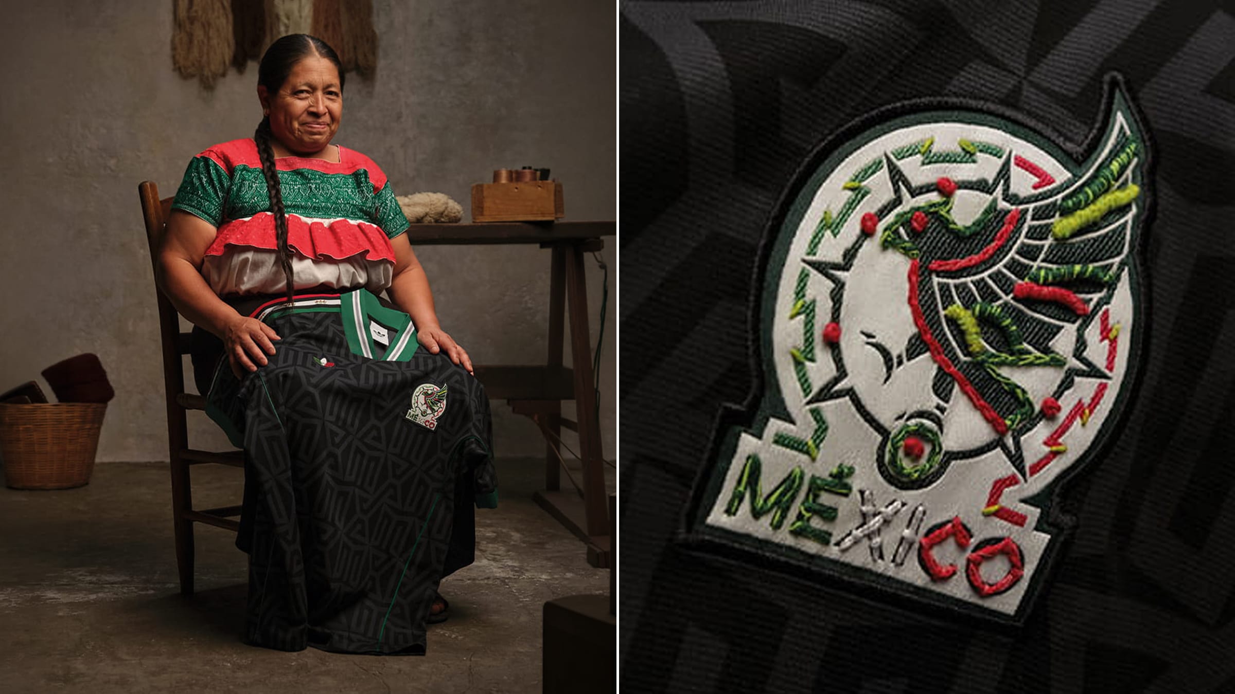 Adidas et Someone Somewhere, maillot Mexique brodé par 150 artisanes