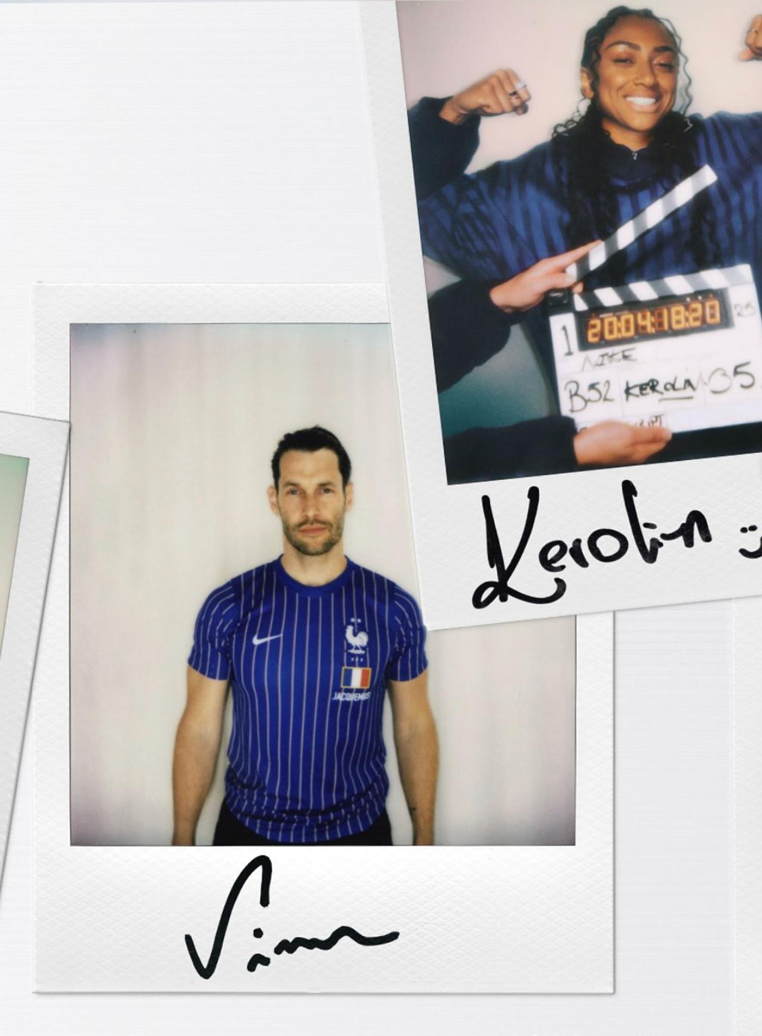 Jacquemus, Nike Football et la Fédération Française de Football, collection capsule Les Bleus by Jacquemus pour la Coupe du Monde 2026, maillot pré-match bleu roi à lignes verticales et vestiaire complet, annonce du 1er juin 2026